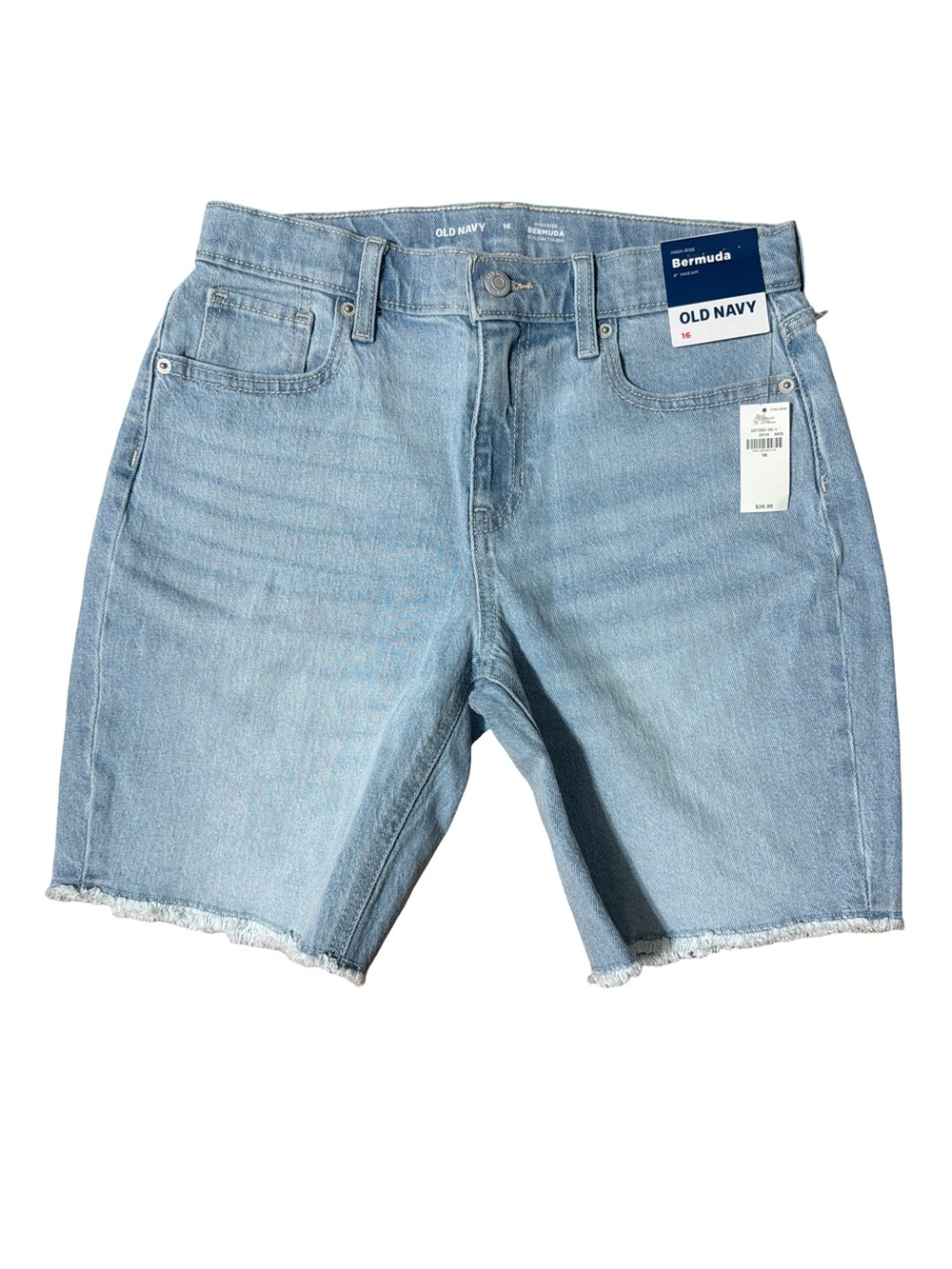 Old Navy Light Blue Women's Bermuda Denim Bermuda Shorts size 16